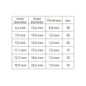 Vaskseibid 110 tk. 6.4-15.9mm