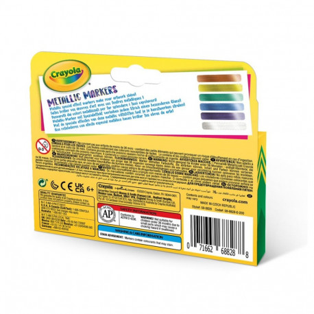 CRAYOLA 6 metallic markers