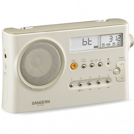 Sangean PR-D4BT AM/FM-pöytäradio, Bluetooth, beige