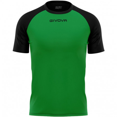 Koszulka Givova Capo MC MAC03 1310 zielono-czarna M
