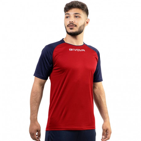 Koszulka Givova Capo MC czerwono-granatowa MAC03 1204 L