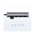 [RETURNED ITEM] Ugreen USB Type C HUB - 4x USB 3.2 Gen 1 with USB-C power port gray (CM219 70336)