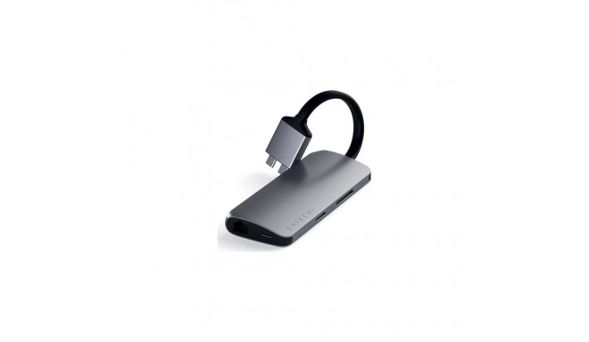 Satechi Dual multimeediaadapter USB-C jaam/replicaator (ST-TCDMMAM)
