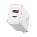 Baseus kompaktne laadija 1x USB-A 1x USB-C 3A (6953156207240)