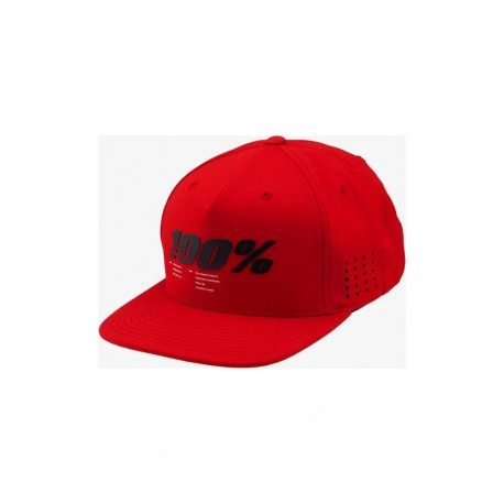 100% DRIVE snapback müts punane (uus)