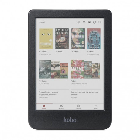 Kobo Clara Color e-luger must (N367-KU-BK-K-CK)