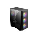 MSI MAG FORGE M100A must Micro ATX torn ilma toiteplokita ATX