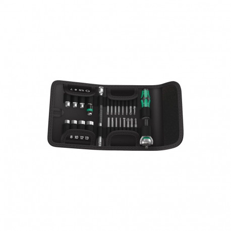 26-piece screwdriver bit and head set WERA Kraftform Kompakt ZYKLOP