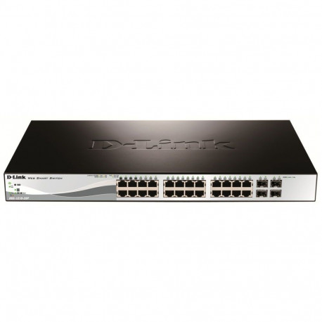 D-link 28-Port Gigabit Smart Managed PoE Switch DGS-1210-28P Managed L2+, Desktop