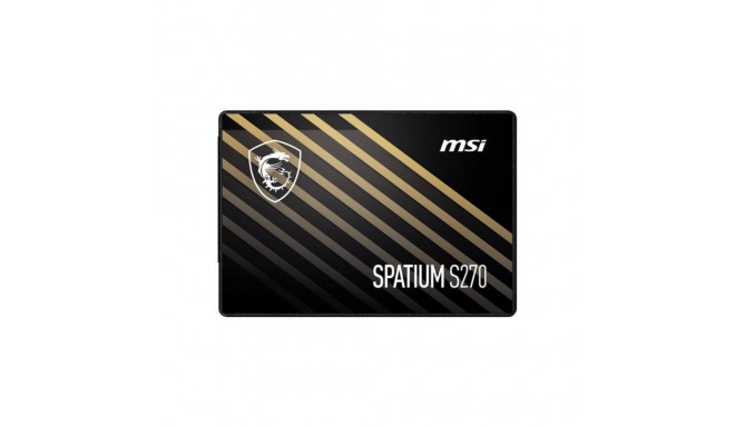 MSI SSD||SPATIUM S270|960GB|SATA|3D NAND|Write speed 450 MBytes/sec|Read speed 500 MBytes/sec|2,5"|T