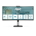 Monitor - AOC V5 CU34V5C 34" Curved LED 3440 x 1440 100Hz FreeSync Black