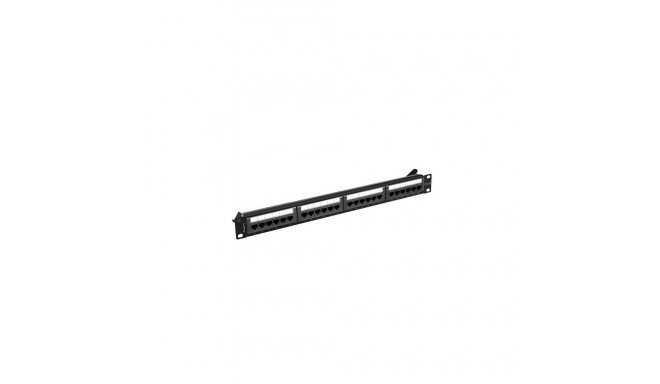 Patch Panel - Lanberg PPUA-1024-B 24-Port Cat6a 1U Black