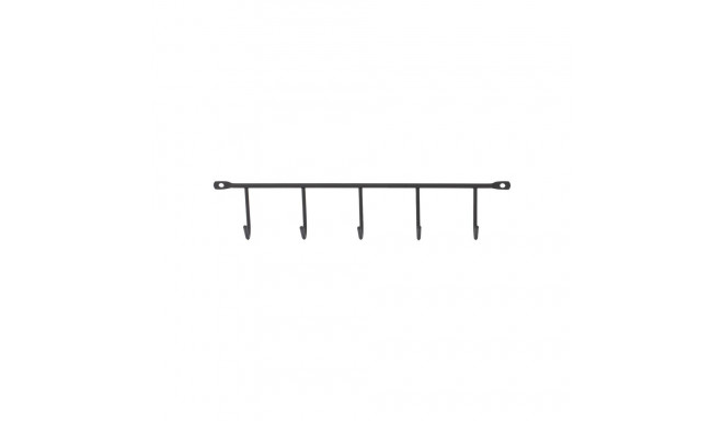 HANGER 5 HOOKS 340X59X32 BLACK JB404