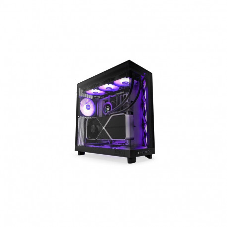 PC CASE NZXT H6 FLOW RGB MIDI TOWER WINDOW BLACK