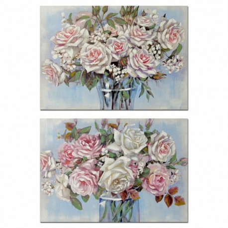 Maal DKD Home Decor Vaas 100 x 3 x 70 cm Shabby Chic (2 Ühikut)