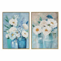 Kangas DKD Home Decor 60 x 3,5 x 80 cm Vaas Shabby Chic (2 Ühikut)
