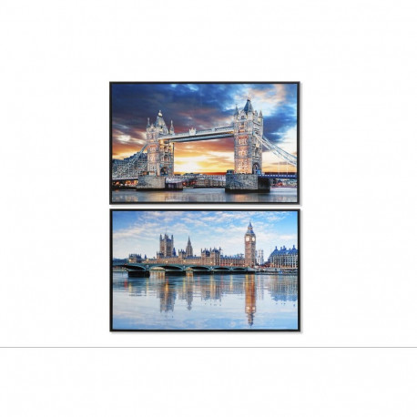 Kangas DKD Home Decor 90 x 2,5 x 60 cm 90 x 2.5 x 60 cm London Loft (2 Ühikut)
