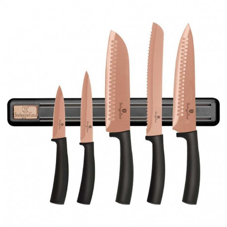 Berlinger Haus SET OF 5 KITCHEN KNIVES WITH BLADE BERLINGER HAUS BH-2614 ROSE GOLD