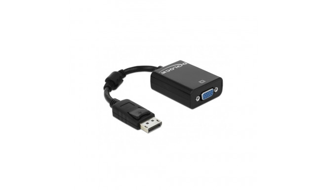 Delock AV Adapter DisplayPort - D-Sub (VGA) black (61848)
