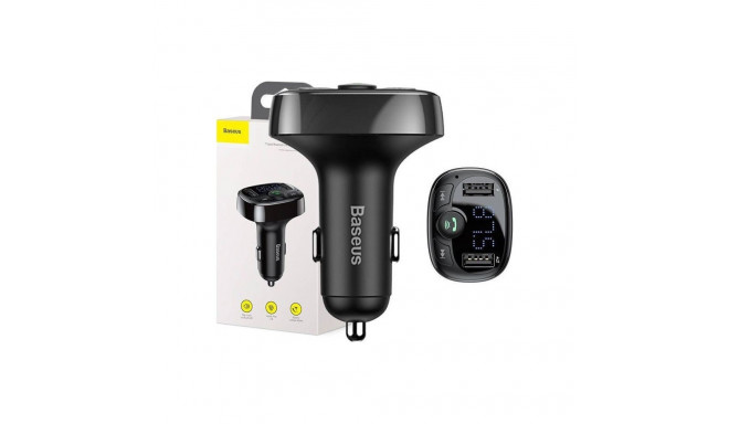Baseus Bluetooth FM transmitter 2xUSB microSD black