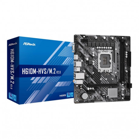 ASROCK H610M-HVS/M.2 LGA1700 4x DDR4 DIMM HDMI D-Sub 1xPCIe 4.0 x16 1xPCIe 3.0 x1