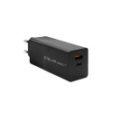Power Charger - Qoltec 52382 GaN 100W PD USB Type-C & A Black