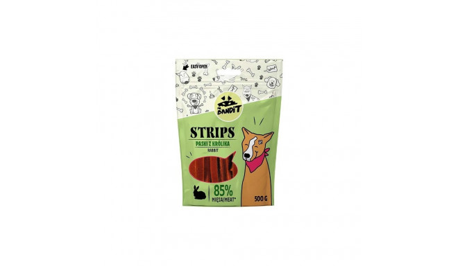 Dog Treat - Mr. Bandit Rabbit Strips 500g Grain-Free Chewable