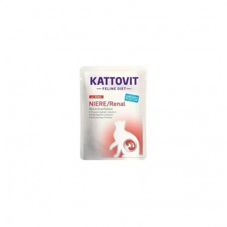 Wet Cat Food - KATTOVIT Feline Diet Niere/Renal With Beef 85g