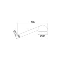 HANDSHOWER DISFLEXTANIT D260C 60MM