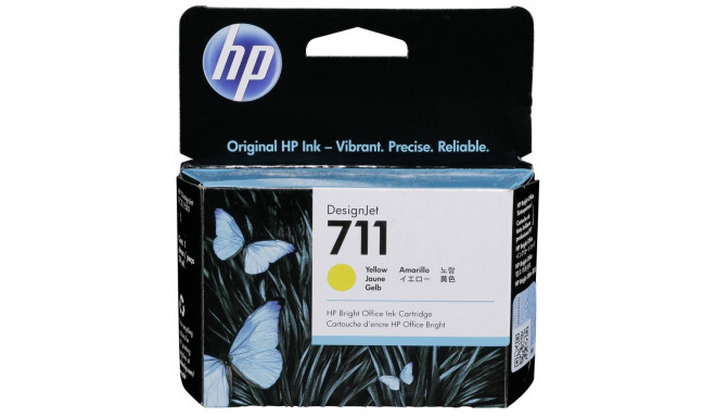 HP Ink No 711 HP711 HP 711 kollane (CZ132A)