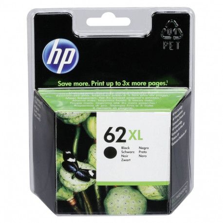 HP Ink No 62XL HP62XL HP 62XL Black Schwarz (C2P05AE)