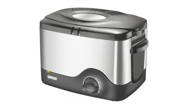 Unold Fryer Compact 1,5l 1200W must hõbedane (58615)