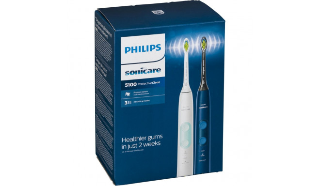 Philips elektriline hambahari Sonicare ProtectiveClean 5100 HX6851/34 teine käepide must ja valge