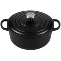 Le Creuset Signature Roaster round 20cm black Schwarz (21177200000430)