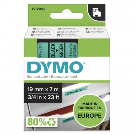 Dymo Schriftband 45809 Green Black (S0720890)
