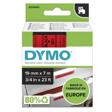 Dymo Schriftband 45807 Red Black (S0720870)