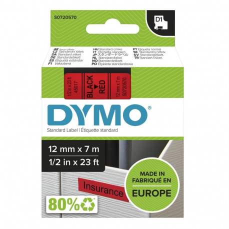 Dymo Schriftband 45017 Red Black (S0720570)