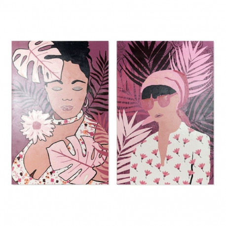 Kangas DKD Home Decor African Mänd Kangas 80 x 3 x 120 cm