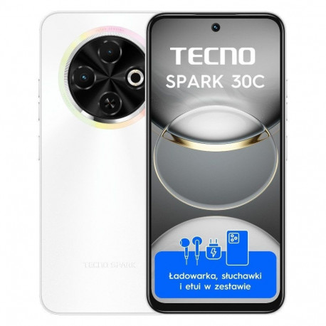 Tecno Spark 30C nutitelefon 4/128GB valge (4894947051777)