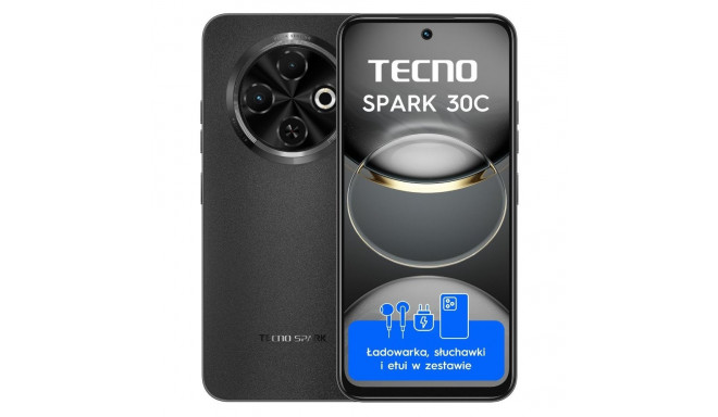 Smartphone Tecno Spark 30C 8/256GB Black (4894947051760)