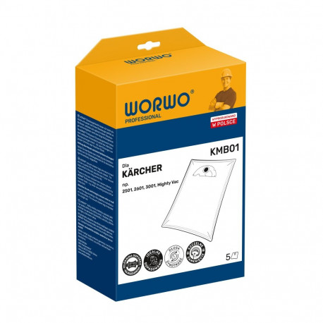 Vacuum bags WORWO KARCHER 6904143 /set 5 / KMB01K