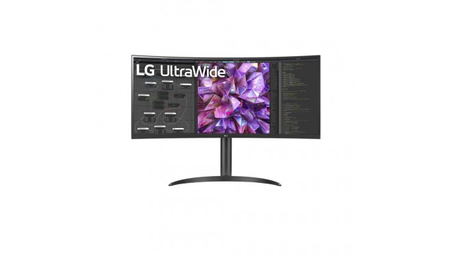 LG Curved Monitor 34WQ75C-B 34 ", IPS, QHD, 3440 x 1440, 21:9, 5 ms, 300 cd/m, Black, 60 Hz, HDMI po