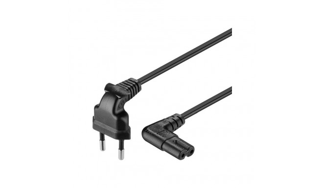 Goobay Euro connection cord, both ends angled 97344 0.75 m, Black