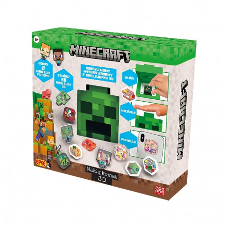 3D Minecrafti kleebiseautomaat