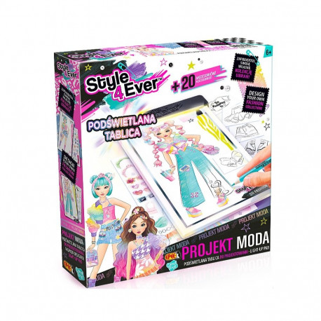 Podświetlana tablica do projektowania - projekt moda