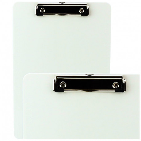 plastikust valge A4 kirjutusalus klambriga ja mõõduga