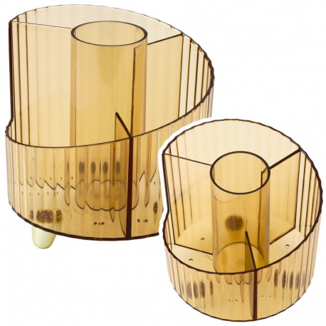 organiseerija kooli- ja kontoritarvetele läbipaistev kollane