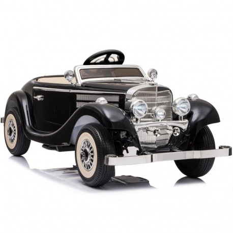 Auto Na Akumulator Mercedes 540K Klasyk Premium Światła LED MP3 Czarny