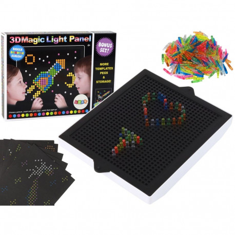 Magiczna Tablica Układanka 3D 276 Elementów Podświetlana