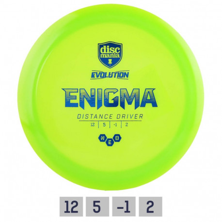 Discgolf DISCMANIA Distance Driver NEO ENIGMA Evolution Green 12/5/-1/2